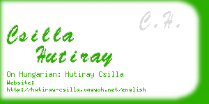 csilla hutiray business card